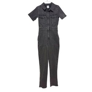 NWT Aerie Charcoal Denim Jumpsuit
